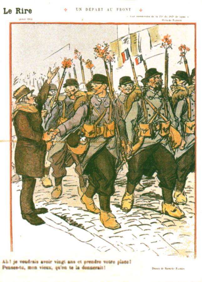 1915 8 mai Le Rire Ricardo Flores Ah, je voudrais avoir vingt ans et prendre votre place....jpg